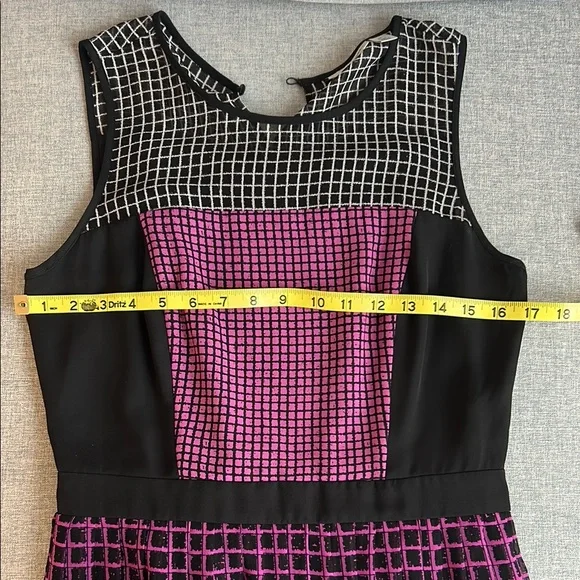 Halogen Grid Pattern Dress - Picture 11 of 12